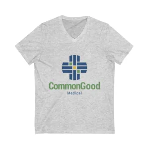 Unisex Jersey Short Sleeve V-Neck Tee